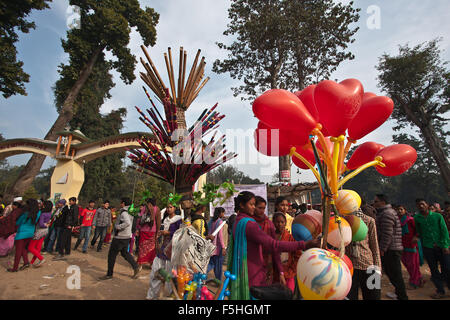 Maggy festival à Bardia, district de Terai, Népal Banque D'Images