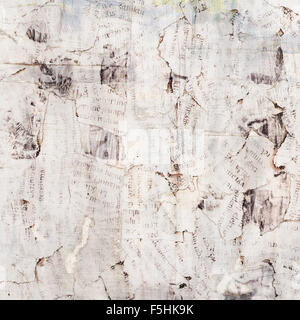 Grunge déchiré papier collage peint, fêlé, rayé background Banque D'Images