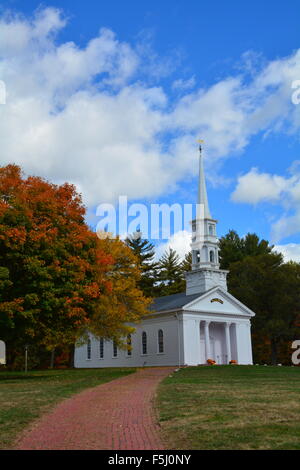 Martha Mary Chapelle. Situé à Sudbury, dans le Massachusetts en automne Banque D'Images