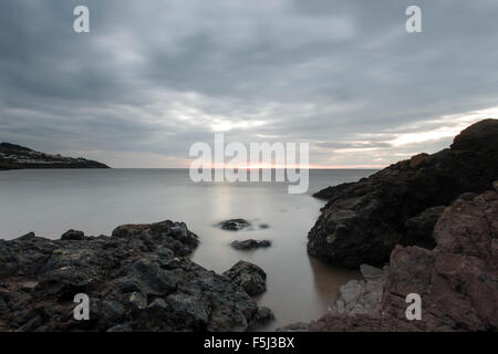 Une vue de la Baie d'Charlcombe, Portishead, Somerset, Royaume-Uni. Banque D'Images