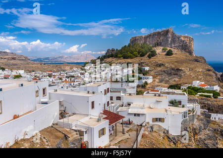 Acropole de Lindos Banque D'Images