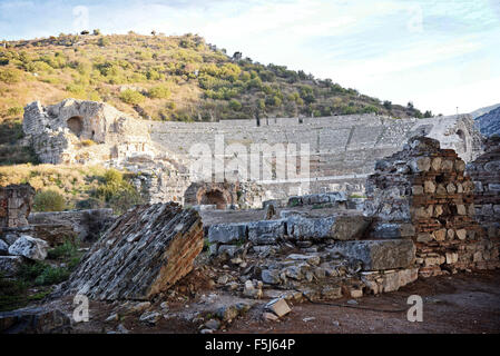 10e siècle avant J.-C. Ephèse Selcuk Izmir Turquie site archéologique de Grand Théâtre Banque D'Images