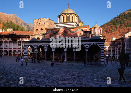 Monastère de Rila en Bulgarie. Banque D'Images