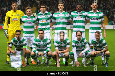 Glasgow, Ecosse. 05Th Nov, 2015. Europa League. Celtic contre Molde. L'équipe de match pré celtique haut de page © ligne Plus Sport Action/Alamy Live News Banque D'Images