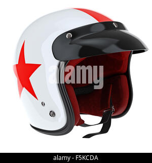 Sports de protection casque avec astérisque rouge Banque D'Images