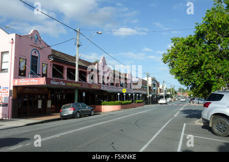 Vieux magasins et Hôtel, Rue Principale, du Nord, Murwillumbah Nouvelle Galles du Sud, Australie Banque D'Images