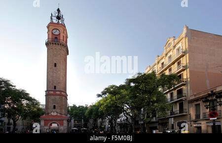 La Plaça de Rius i Taulet, Gràcia, Barcelone. Banque D'Images