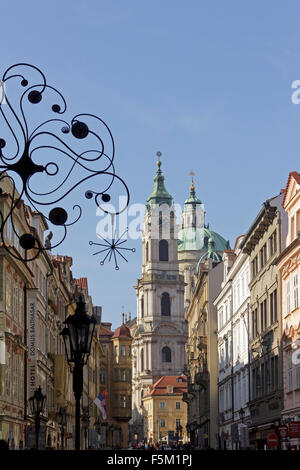 Saint Nicolas, Petit Côté (Malá Strana), Prague, République Tchèque Banque D'Images