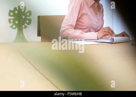 Cropped shot of young businesswoman in office Banque D'Images