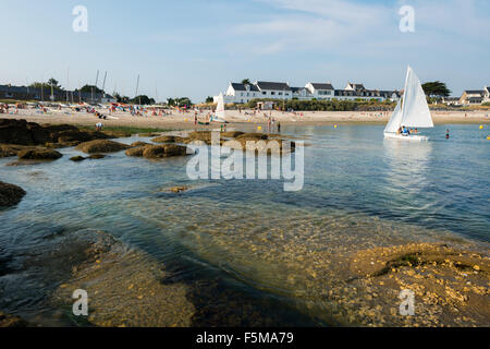 Piriac-sur-Mer (ouest France) : 'anse Lerat' cove Banque D'Images