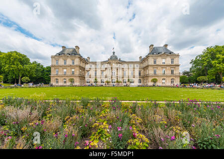 Palais du Luxembourg, le Jardin du Luxembourg, Quartier Latin, Paris, Ile-de-France, France Banque D'Images