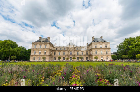 Palais du Luxembourg, le Jardin du Luxembourg, Quartier Latin, Paris, Ile-de-France, France Banque D'Images