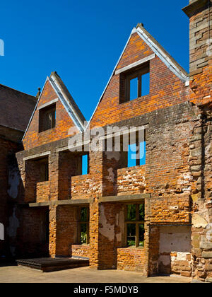 Ruines de la chambre à Rufford Abbey près de Ollerton dans Nottinghamshire England UK dans les motifs de Rufford Country Park Banque D'Images