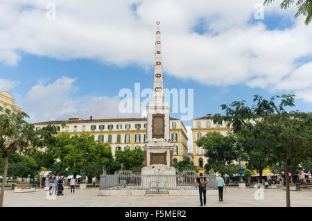 La Plaza de la Merced, où Pablo Picasso est né en 1881. Malaga, Andalousie, Espagne Banque D'Images