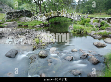 Pont Slater, Little Langdale, Cumbria, Royaume-Uni Banque D'Images