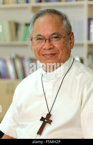 Christian Cardinal romain Orlando Quevedo (76), l'Archidiocèse de Cotabato, Mindanao, Philippines Banque D'Images