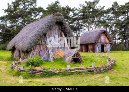 Village anglo-saxon, West Stow, Suffolk, Angleterre, Royaume-Uni Banque D'Images