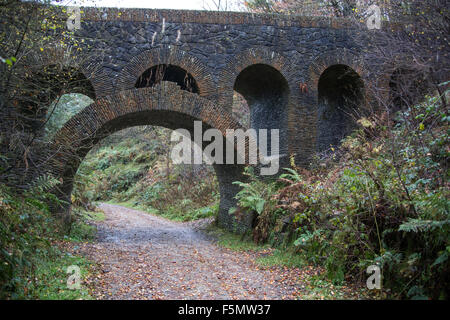 Les sept Arches, Rivington, jardins en terrasses près de Chorley, Horwich, Blackburn, Darwen, Belmont en automne Banque D'Images