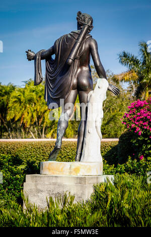 Le bronze des statues grecques et romaines sont situés sur le terrain de l'John et Mable Ringling Museum of Art de Sarasota, FL Banque D'Images