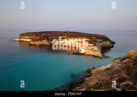 L'île aux lapins à Lampedusa, Sicile, Italie Banque D'Images