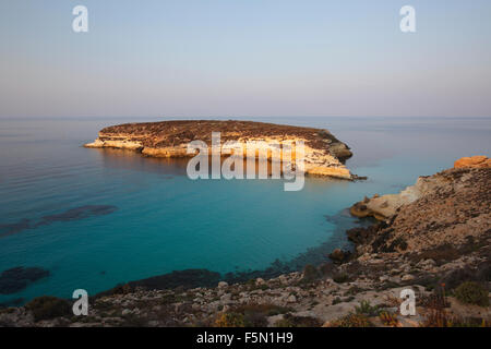 L'île aux lapins à Lampedusa, Sicile, Italie Banque D'Images