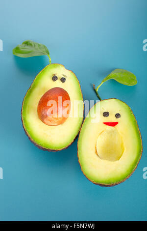 Couple d'avocat- nourriture drôle Banque D'Images