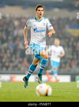 Prague, République tchèque. 05Th Nov, 2015. Leon Goretzka de Schalke au cours de l'Europa League Groupe K match de football entre le Sparta Prague et le FC Schalke 04 au stade de Letna à Prague, République tchèque, 05 novembre 2015. Photo : Thomas Eisenhuth/dpa/Alamy Live News Banque D'Images