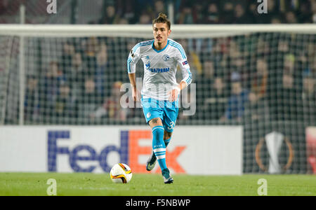 Prague, République tchèque. 05Th Nov, 2015. Neustaedter romaine de Schalke au cours de l'Europa League Groupe K match de football entre le Sparta Prague et le FC Schalke 04 au stade de Letna à Prague, République tchèque, 05 novembre 2015. Photo : Thomas Eisenhuth/dpa/Alamy Live News Banque D'Images