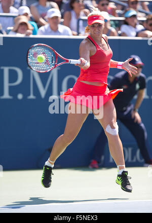 Sabine Lisicki (GER) à l'US Open 2015, l'USTA Billie Jean King National Tennis Center, New York, Banque D'Images