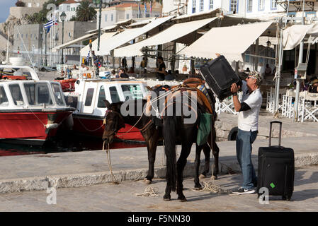 L'île d'Hydra en Grèce Banque D'Images