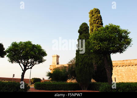 Château de Montjuic, Barcelone, Espagne Banque D'Images