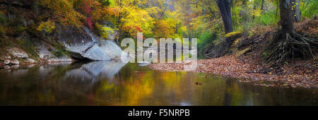 L'automne sur le milieu Patuxent River dans le comté de Howard, dans le Maryland Banque D'Images