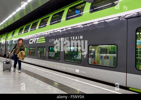 City Airport Train CAT, Vienne, Autriche Banque D'Images