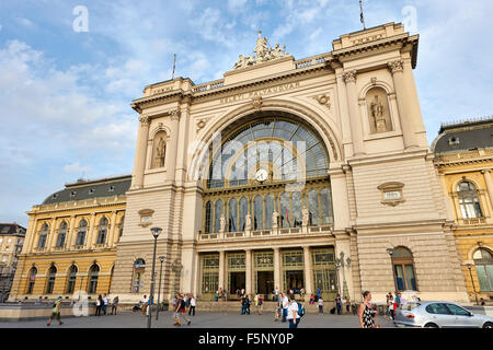 La gare Keleti de Budapest, Hongrie Banque D'Images