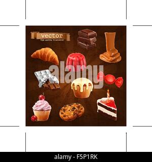 La confiserie, vector set 3 Illustration de Vecteur