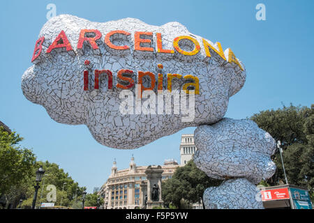 Inspirer de Barcelone,inspira, la promotion de l'Art de Catalogne, Barcelone, Espagne Banque D'Images