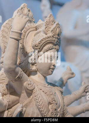 Déesse hindoue Durga idol en devenir Banque D'Images