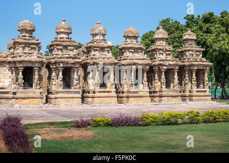 Kailasanathar temple (8ème siècle) Kanchipuram, Tamil Nadu, Inde, Asie Banque D'Images