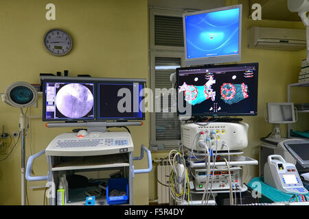 L'ablation par cathéter au laboratoire centre clinique universitaire soeur de la miséricorde à Zagreb, Croatie Banque D'Images