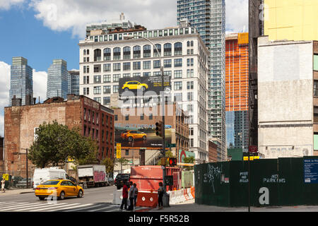 Intersection de la 10e Avenue et West 34th Street, Manhattan, New York City, USA Banque D'Images