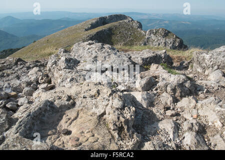 Bugarach,New Age,pic de, peak,de,Aude,hippie,OVNI, pic Banque D'Images