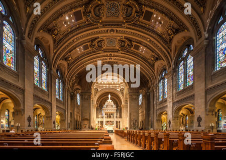 Minneapolis Basilique de Saint Mary. La première basilique. La première basilique aux États-Unis. Banque D'Images