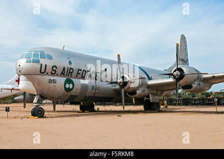 Boeing KC-97G Stratofreighter exposée au Pima Air Museum de Tucson, Arizona. Banque D'Images