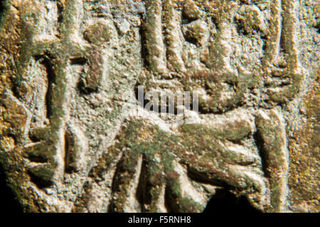 Constantin V Copronymus et Léon IV coin Banque D'Images