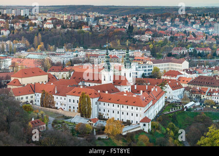 Le monastère de Strahov et église Nanebevzeti Panny Marie, Pohorelec, Prague, République Tchèque Banque D'Images