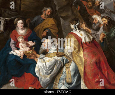 Peter Paul Rubens - Adoration des Mages Banque D'Images