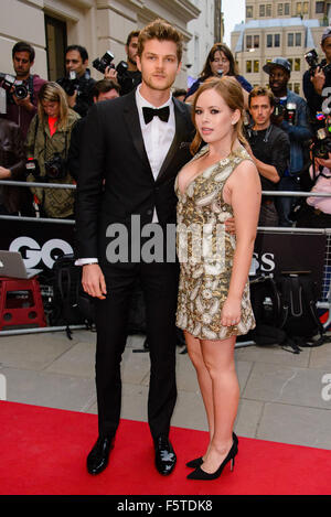 GQ Les hommes de l'année 2015 au Royal Opera House - Arrivées avec : Jim Chapman et Tanya Burr Où : London, Royaume-Uni Quand : 08 Oct 2015 Banque D'Images