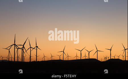 L'Alta Wind Energy Center dans le comté de Kern, en Californie. Banque D'Images