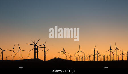 L'Alta Wind Energy Center dans le comté de Kern, en Californie. Banque D'Images