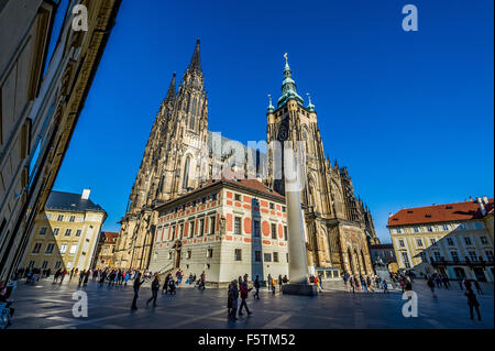 La cathédrale Saint-Guy à Prague Banque D'Images